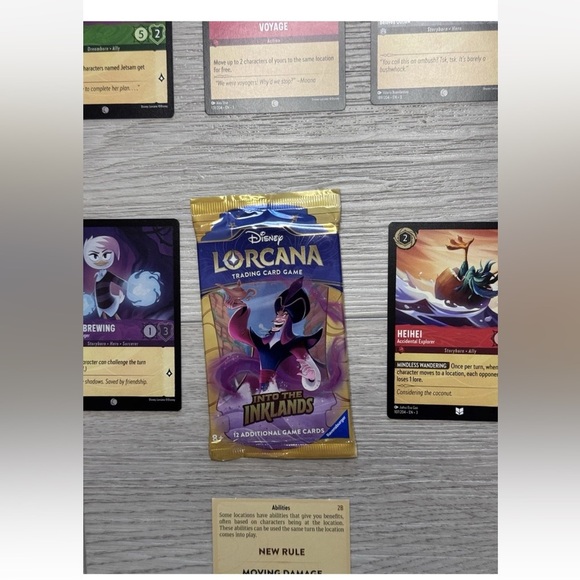 Disney Lorcana Into the Inklands Trading Card Game Pack 1 Sealed 1 Open - Picture 4 of 8